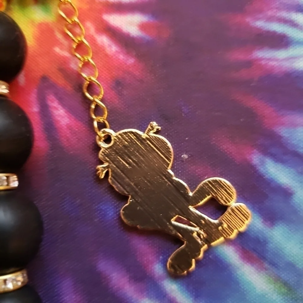 Hand Crafted Garfield and Odie Charm Keychain